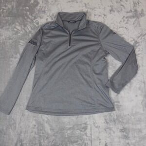 The North Face Quarter Zip Pullover Womens XL Gray Pacifico Beer Active Fleece
